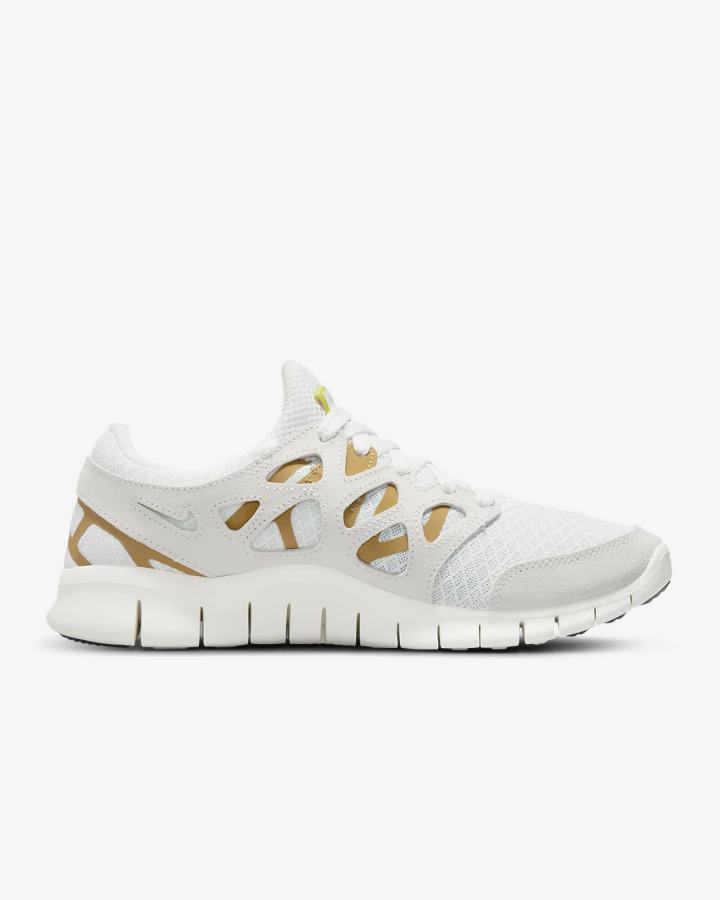 Zapatillas Nike Free Run 2 Mujer Blancas Naranjas | LEYTA-2479