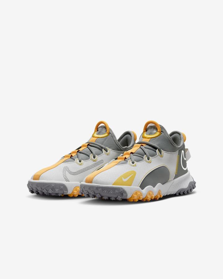 Zapatillas Nike Future Field Kids Cleats Niño Gris Naranjas Amarillo | VNSCH-7839