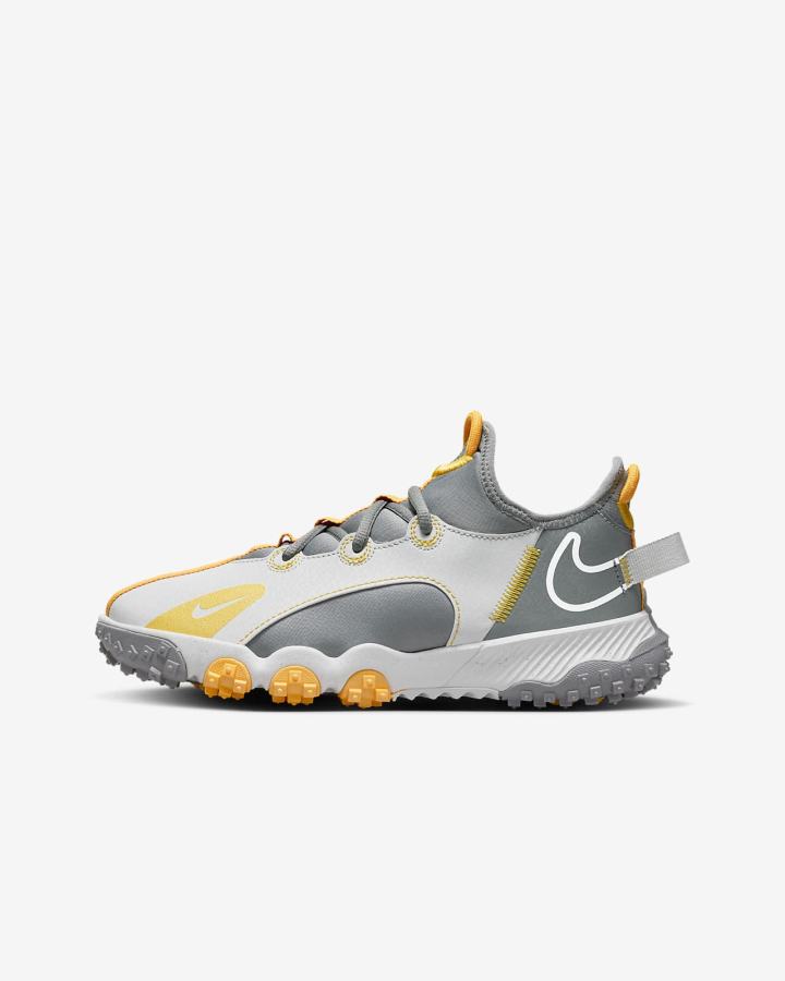Zapatillas Nike Future Field Kids Cleats Niño Gris Naranjas Amarillo | VNSCH-7839