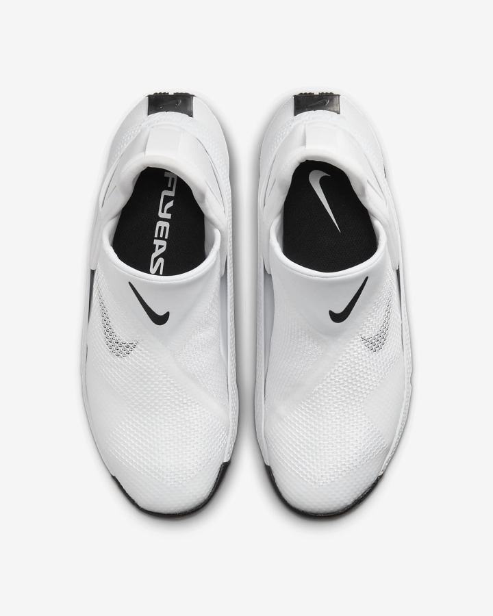 Zapatillas Nike Go FlyEase Hombre Blancas Negras | APKYT-8053