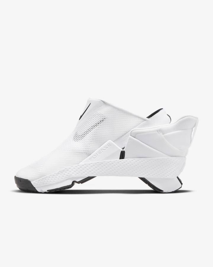 Zapatillas Nike Go FlyEase Hombre Blancas Negras | APKYT-8053