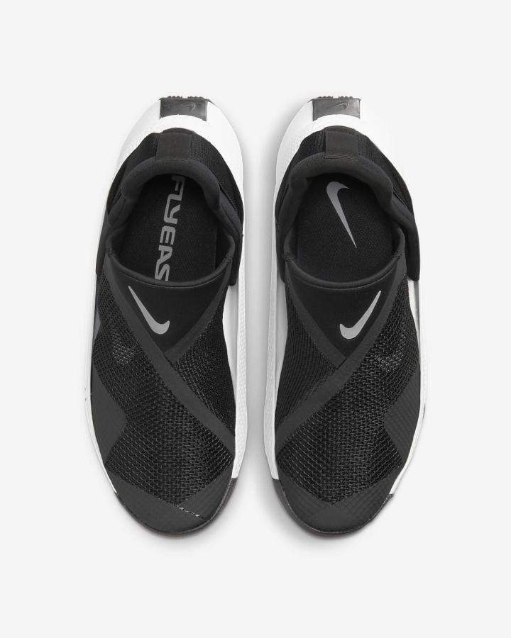 Zapatillas Nike Go FlyEase Mujer Negras Blancas | ARHMQ-1347