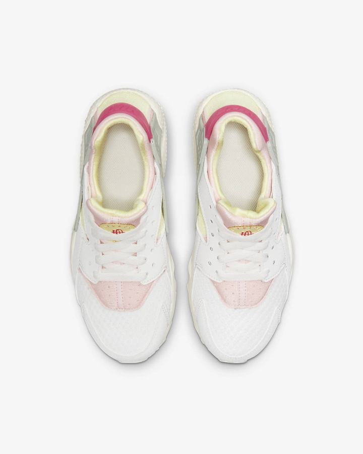 Zapatillas Nike Huarache Run Kids Niña Blancas | QCSAZ-5834