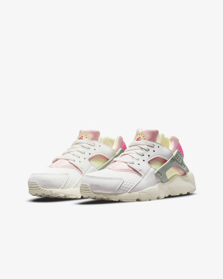 Zapatillas Nike Huarache Run Kids Niña Blancas | QCSAZ-5834