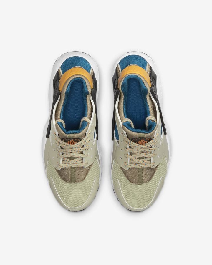 Zapatillas Nike Huarache Run Kids Niña Gris Claro Negras | BGWIS-0634