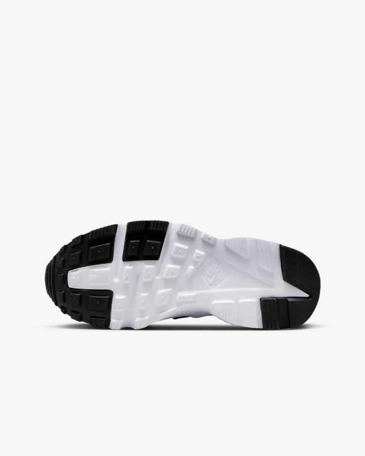 Zapatillas Nike Huarache Run Kids Niña Negras Gris Blancas | LTHUZ-9153