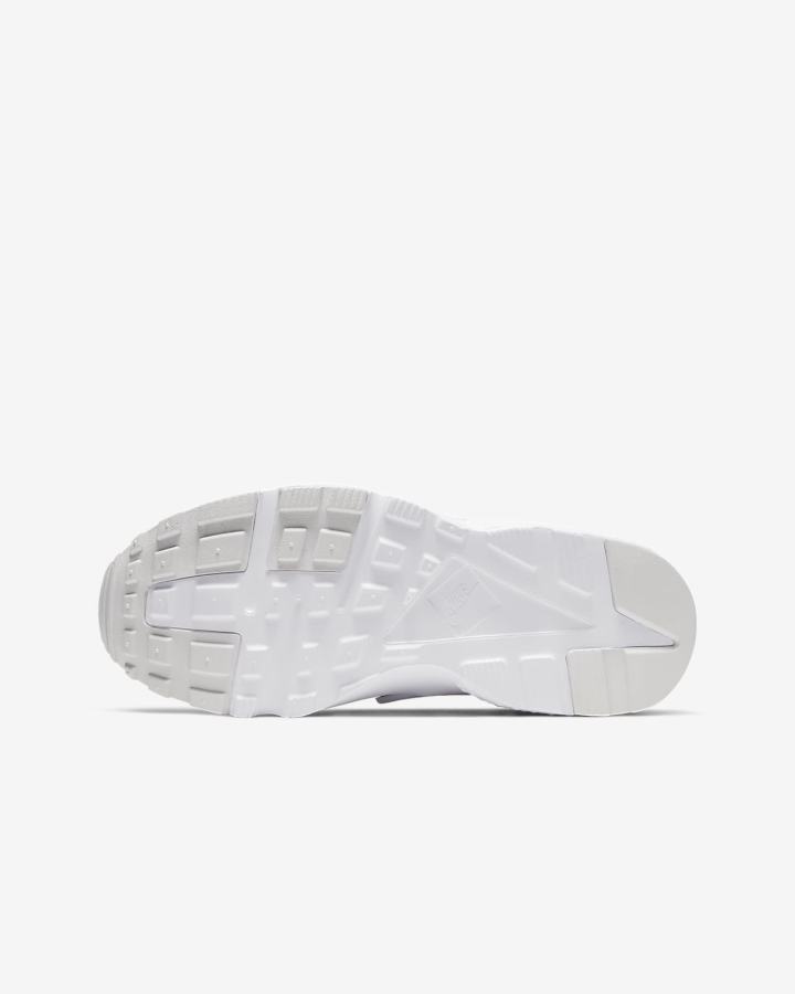 Zapatillas Nike Huarache Run Kids Niño Blancas Plateadas Blancas | AVPWY-7392
