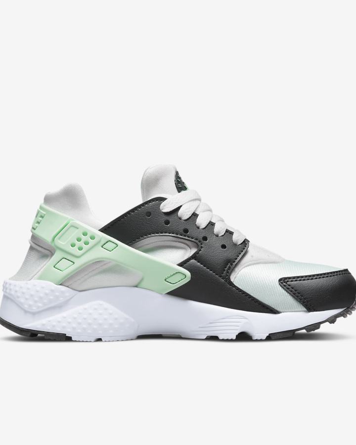 Zapatillas Nike Huarache Run Kids Niño Blancas Verde Menta | ECHRQ-2849