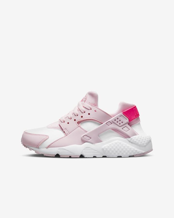 Zapatillas Nike Huarache Run Kids Niño Rosas Blancas Rosas | DNFEG-0863