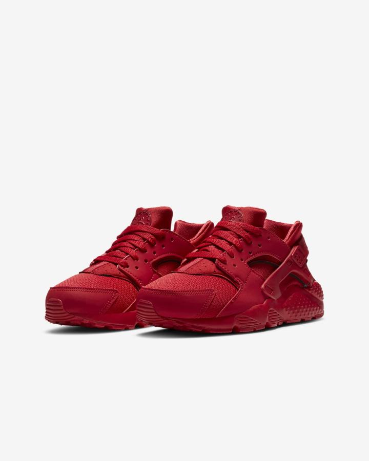 Zapatillas Nike Huarache Run Kids Niño Rojas | HZJEP-4765