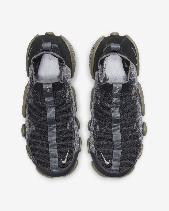 Zapatillas Nike ISPA Link Hombre Negras Verde Oliva Gris | QKVWJ-9806