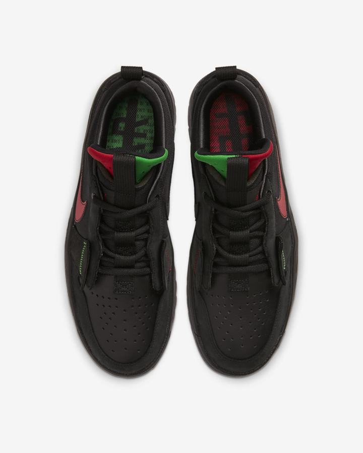 Zapatillas Nike Jordan 1 Low React Fearless Hombre Negras Rojas Verde Negras | RWHNB-9520
