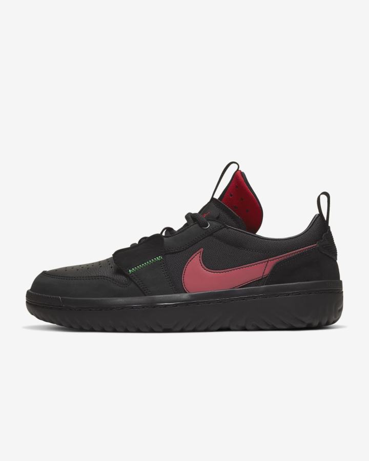 Zapatillas Nike Jordan 1 Low React Fearless Hombre Negras Rojas Verde Negras | RWHNB-9520