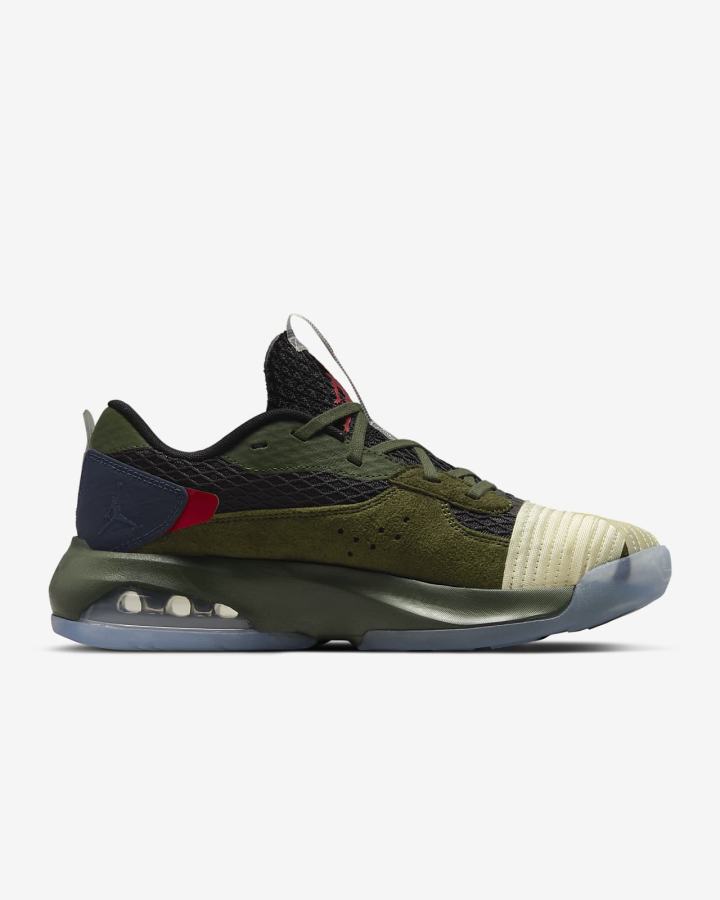 Zapatillas Nike Jordan Air 200E SP Hombre Gris Verde Metal Plateadas Rojas | RAUHS-8079