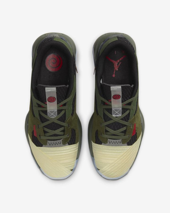 Zapatillas Nike Jordan Air 200E SP Hombre Gris Verde Metal Plateadas Rojas | RAUHS-8079