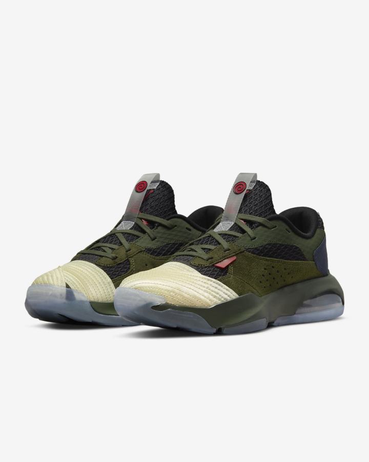Zapatillas Nike Jordan Air 200E SP Hombre Gris Verde Metal Plateadas Rojas | RAUHS-8079