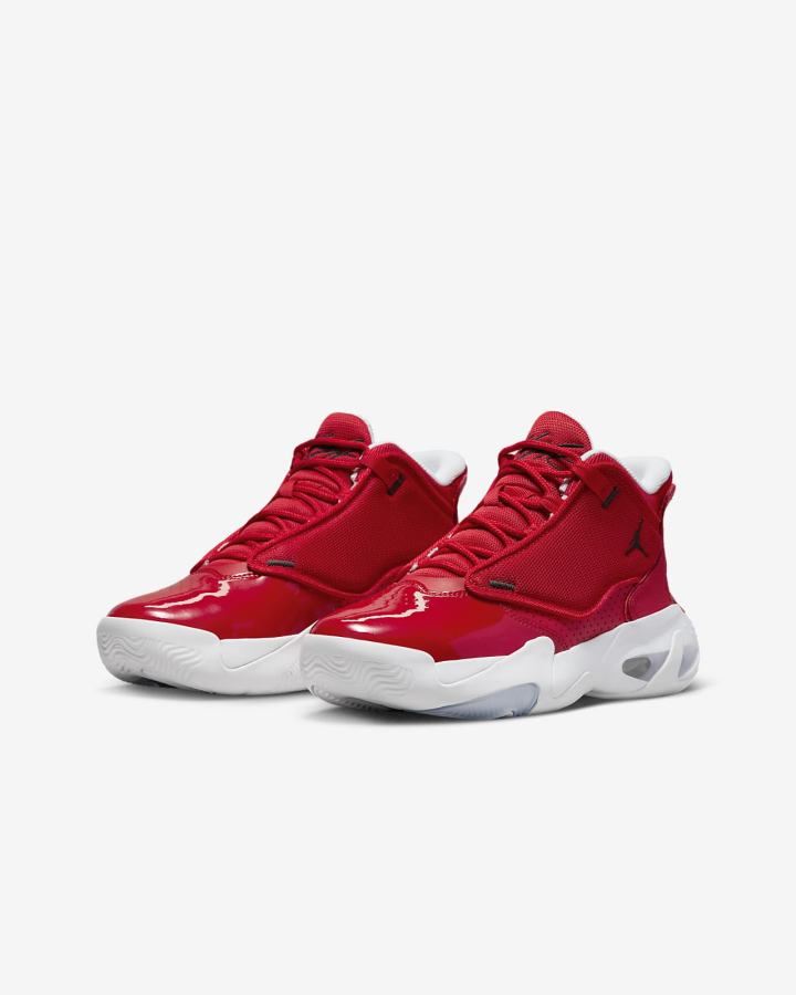 Zapatillas Nike Jordan Max Aura 4 Kids Niña Rojas Blancas Negras | INGMD-1379