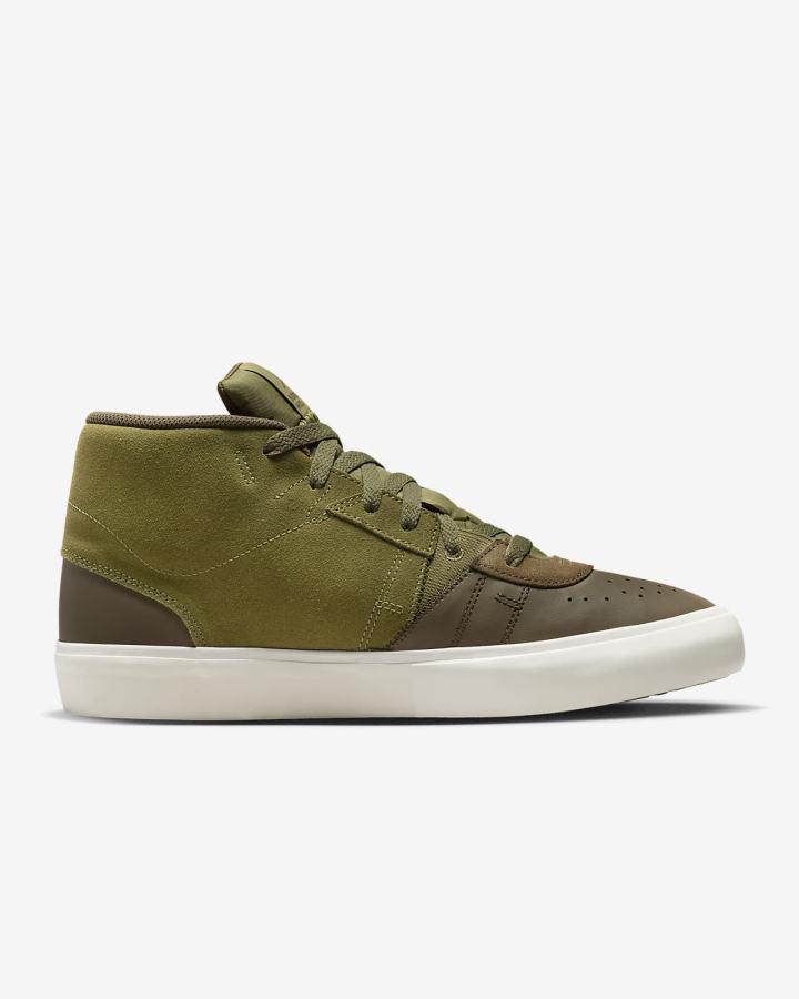 Zapatillas Nike Jordan Series Mid Hombre Blancas Verde Oliva Claro | YKQTM-8407