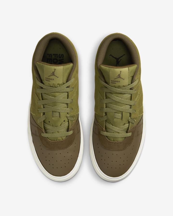 Zapatillas Nike Jordan Series Mid Hombre Blancas Verde Oliva Claro | YKQTM-8407