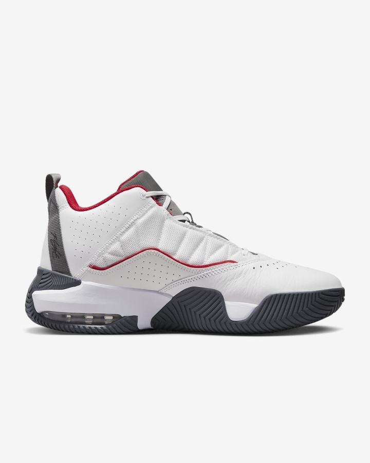 Zapatillas Nike Jordan Stay Loyal Hombre Blancas Gris Oscuro Rojas Negras | ZLMIQ-9382