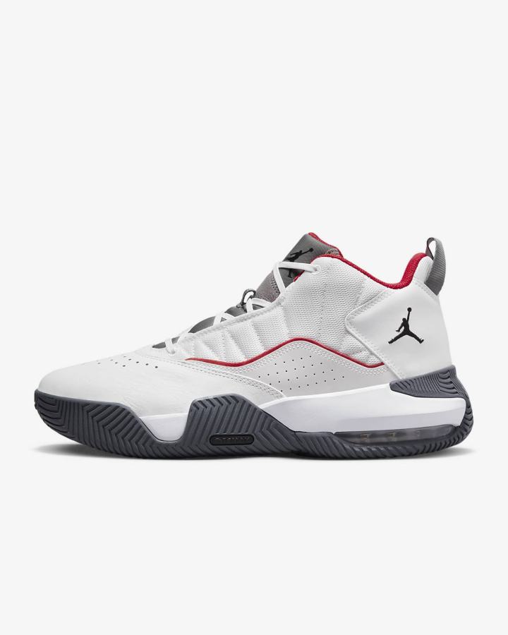 Zapatillas Nike Jordan Stay Loyal Hombre Blancas Gris Oscuro Rojas Negras | ZLMIQ-9382