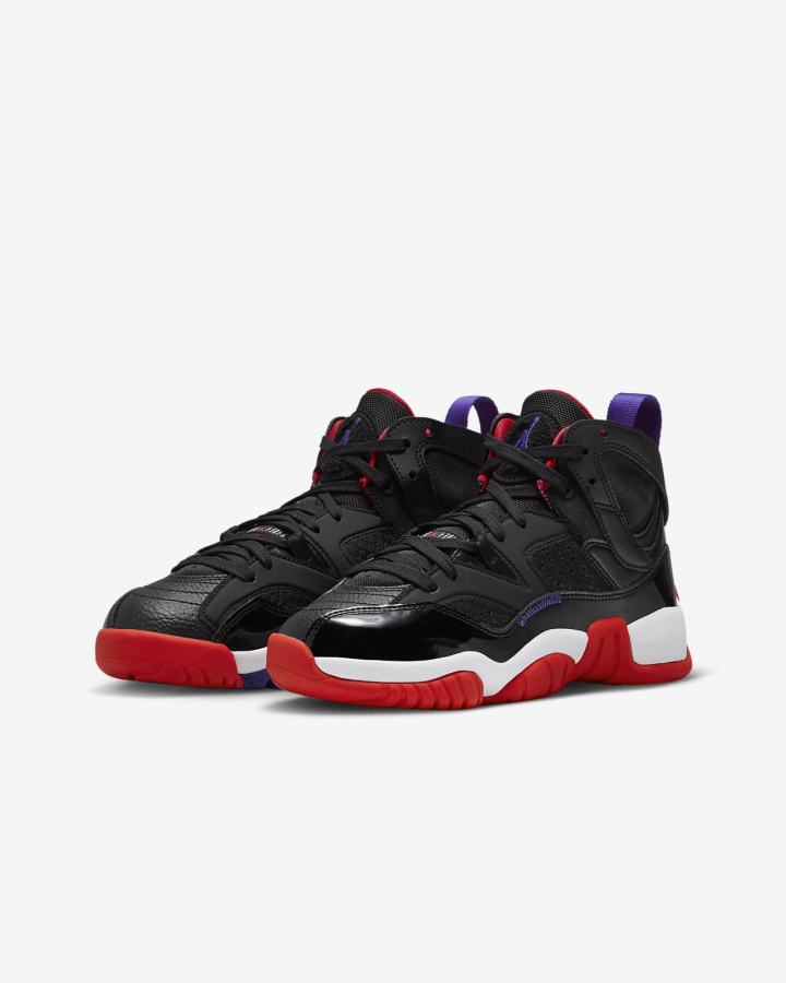 Zapatillas Nike Jumpman Two Trey Kids Niña Negras Blancas Rojas | UABEI-9167