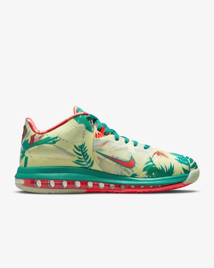 Zapatillas Nike LeBron 9 Low Hombre Blancas Verde Claro Mango Claro | ODVMP-1568