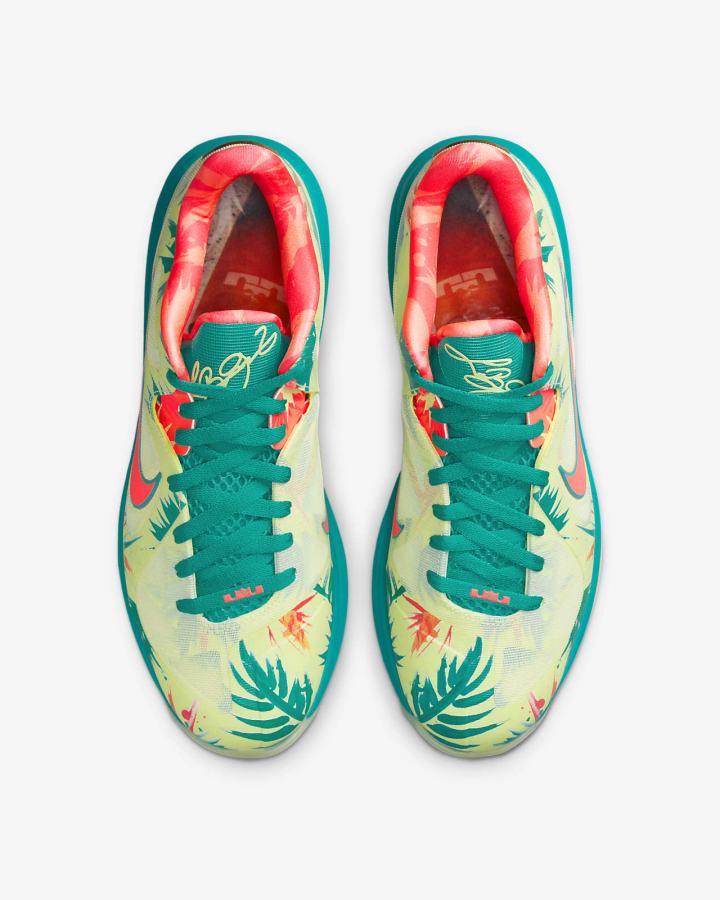 Zapatillas Nike LeBron 9 Low Hombre Blancas Verde Claro Mango Claro | ODVMP-1568