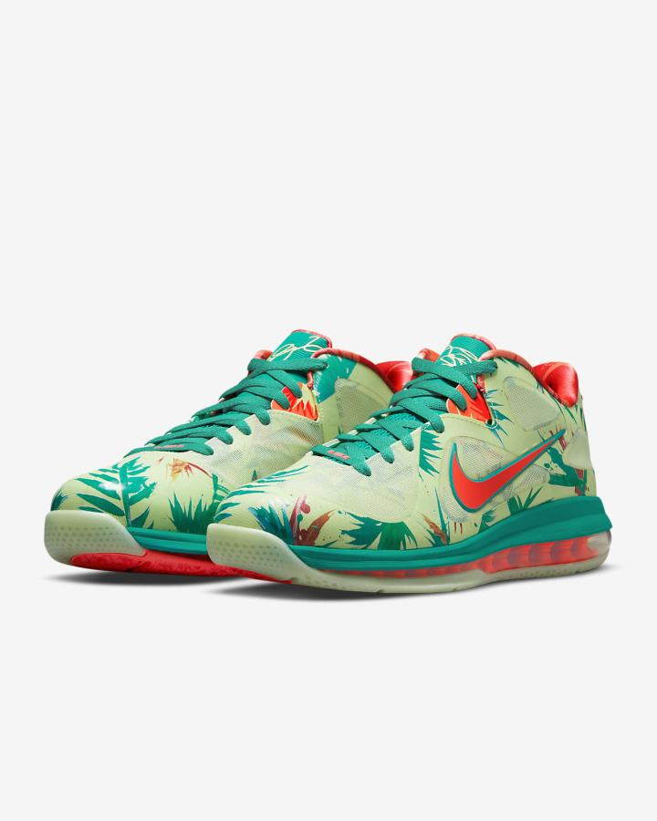 Zapatillas Nike LeBron 9 Low Hombre Blancas Verde Claro Mango Claro | ODVMP-1568