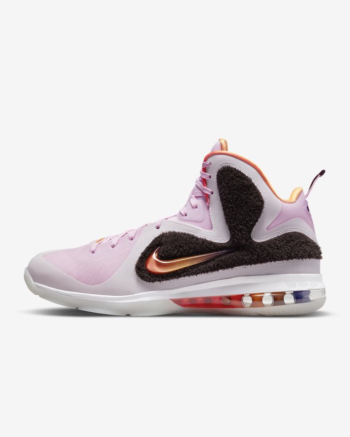 Zapatillas Nike LeBron IX Hombre Rosas Marrones Blancas Multicolor | SAWNC-4087