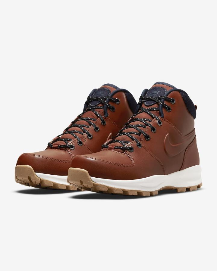 Zapatillas Nike Manoa Cuero SE Boots Hombre Naranjas Azul Marino Blancas Naranjas | MOVYE-6805