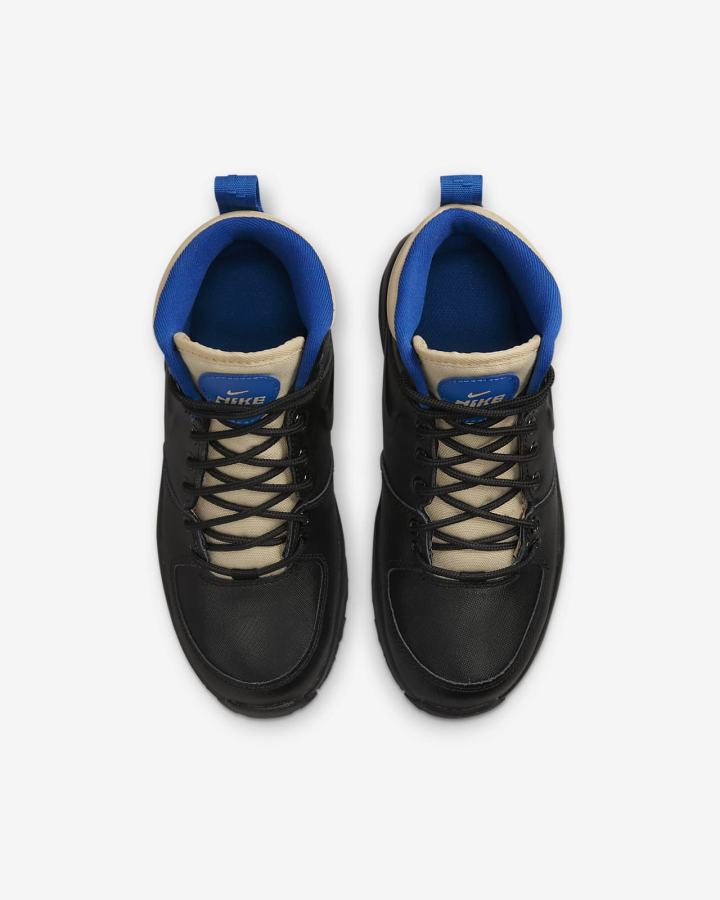Zapatillas Nike Manoa LTR Kids Boots Niña Negras Azul Real Negras | FLWIZ-9354