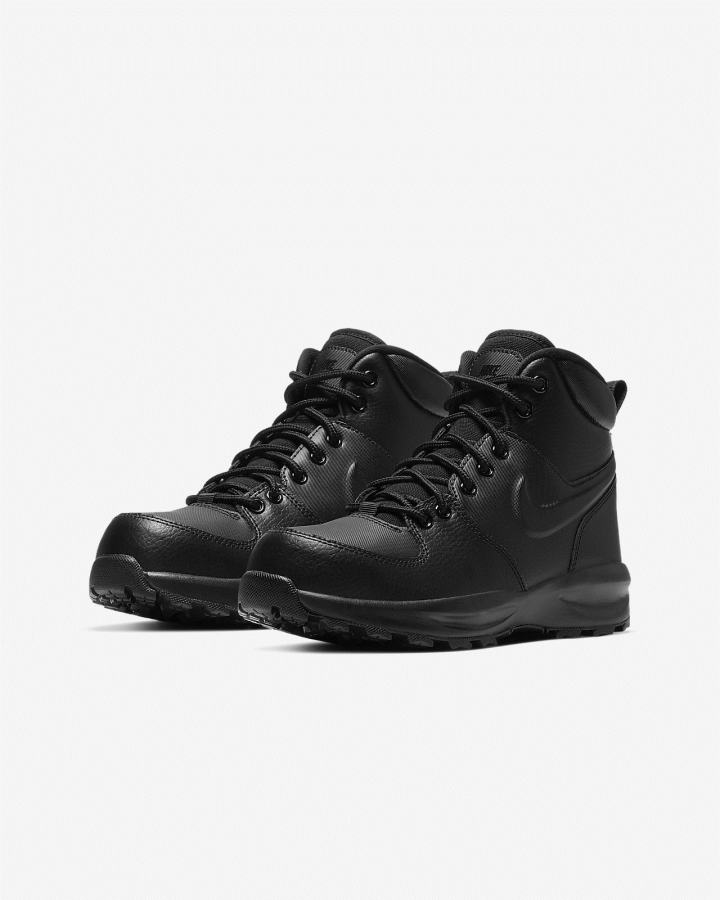 Zapatillas Nike Manoa LTR Kids Boots Niño Negras | VUOGN-8392