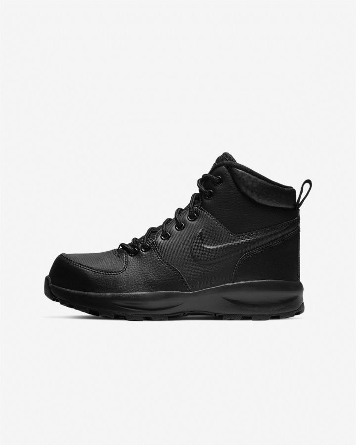 Zapatillas Nike Manoa LTR Kids Boots Niño Negras | VUOGN-8392