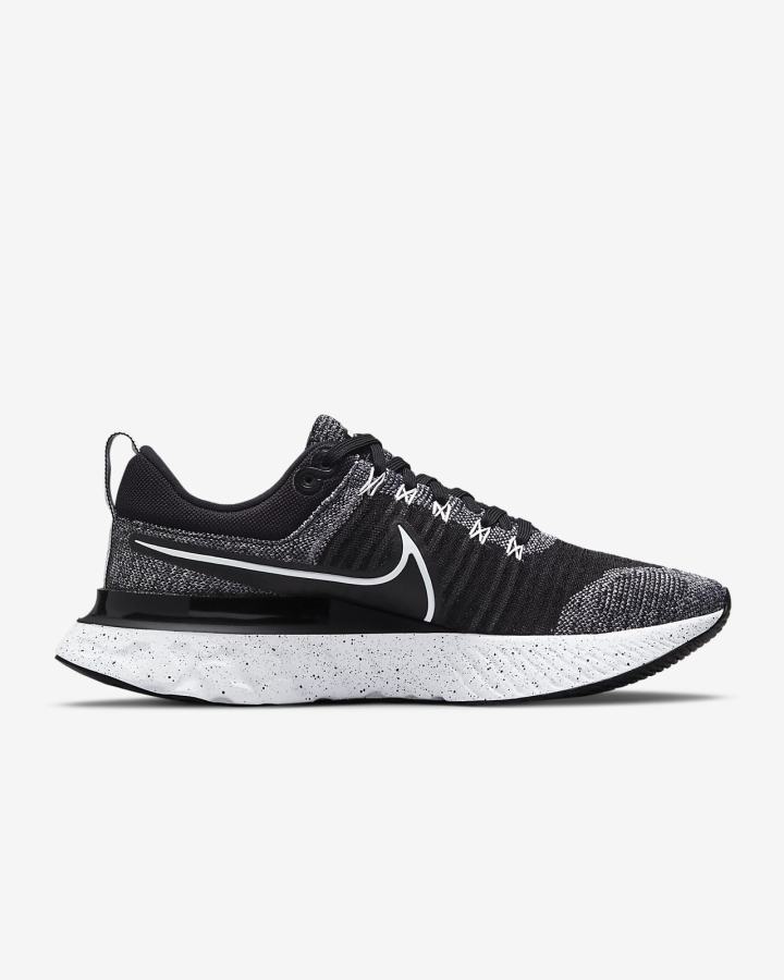 Zapatillas Nike React Infinity Run FK 2 Be True Hombre Blancas Negras | FVRBM-1576