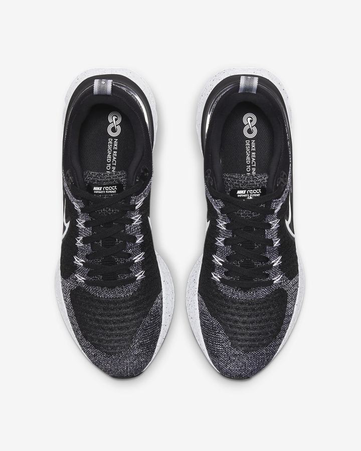 Zapatillas Nike React Infinity Run FK 2 Be True Hombre Blancas Negras | FVRBM-1576