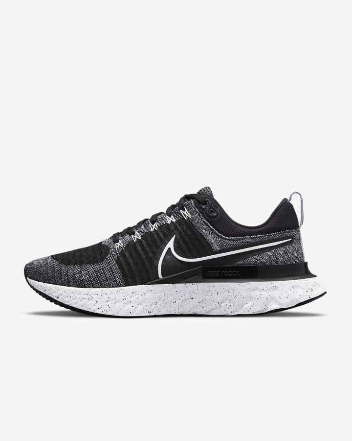Zapatillas Nike React Infinity Run FK 2 Be True Hombre Blancas Negras | FVRBM-1576
