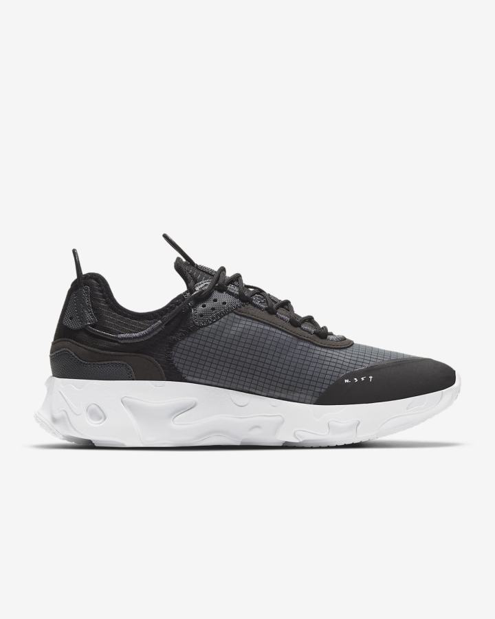 Zapatillas Nike React Live Hombre Negras Gris Oscuro Blancas | VLPSE-6523