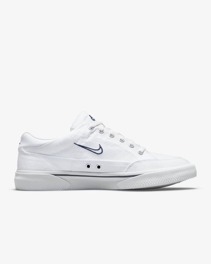 Zapatillas Nike Retro GTS Hombre Blancas Gris Azul Marino | QMHFS-5208