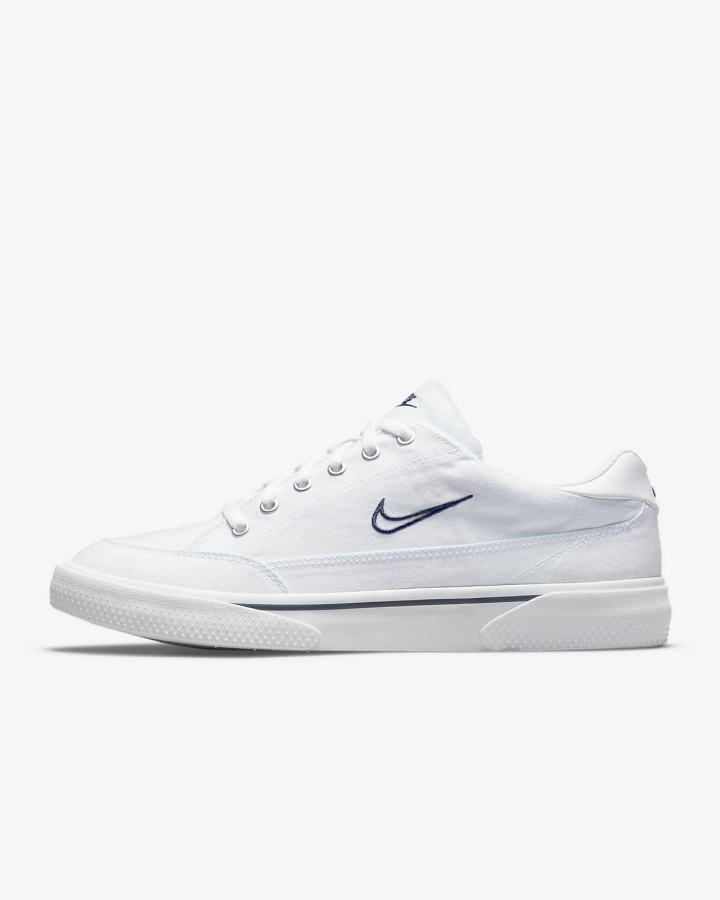Zapatillas Nike Retro GTS Hombre Blancas Gris Azul Marino | QMHFS-5208
