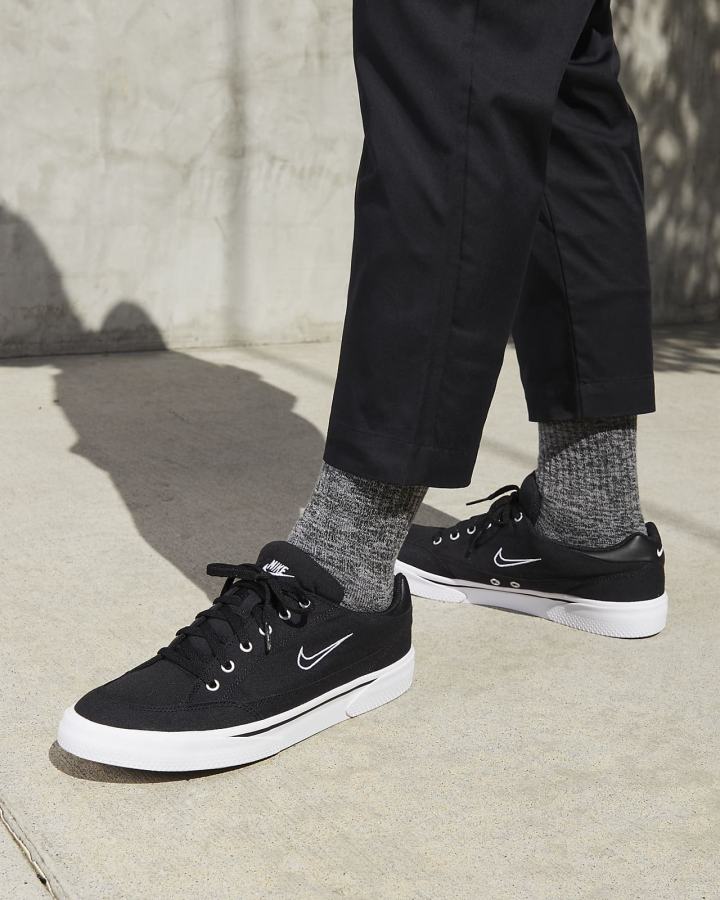 Zapatillas Nike Retro GTS Hombre Negras Blancas | SLPVQ-7206