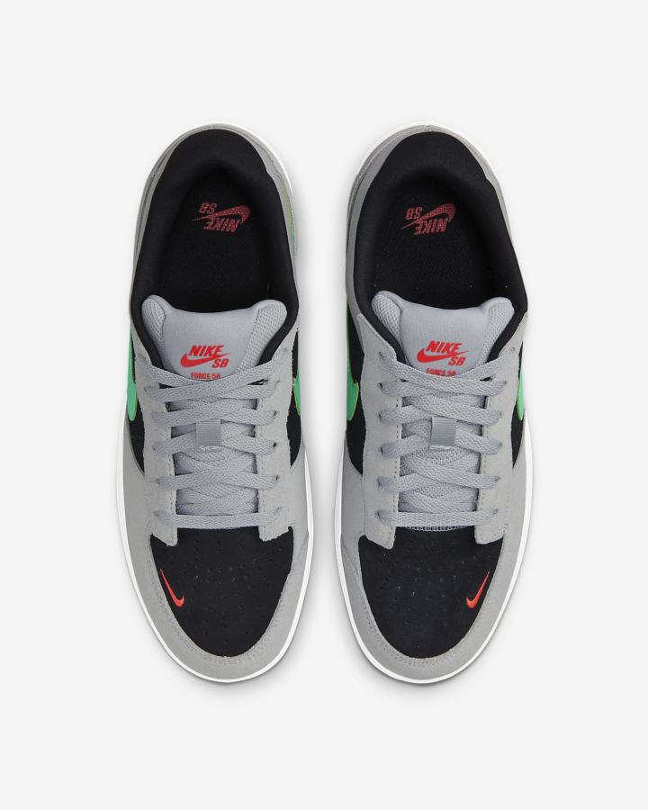 Zapatillas Nike SB Force 58 Mujer Gris Negras Gris | DSAJY-6018