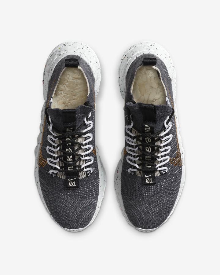 Zapatillas Nike Space Hippie 01 Hombre Negras Blancas Marrones | DNWTS-2397