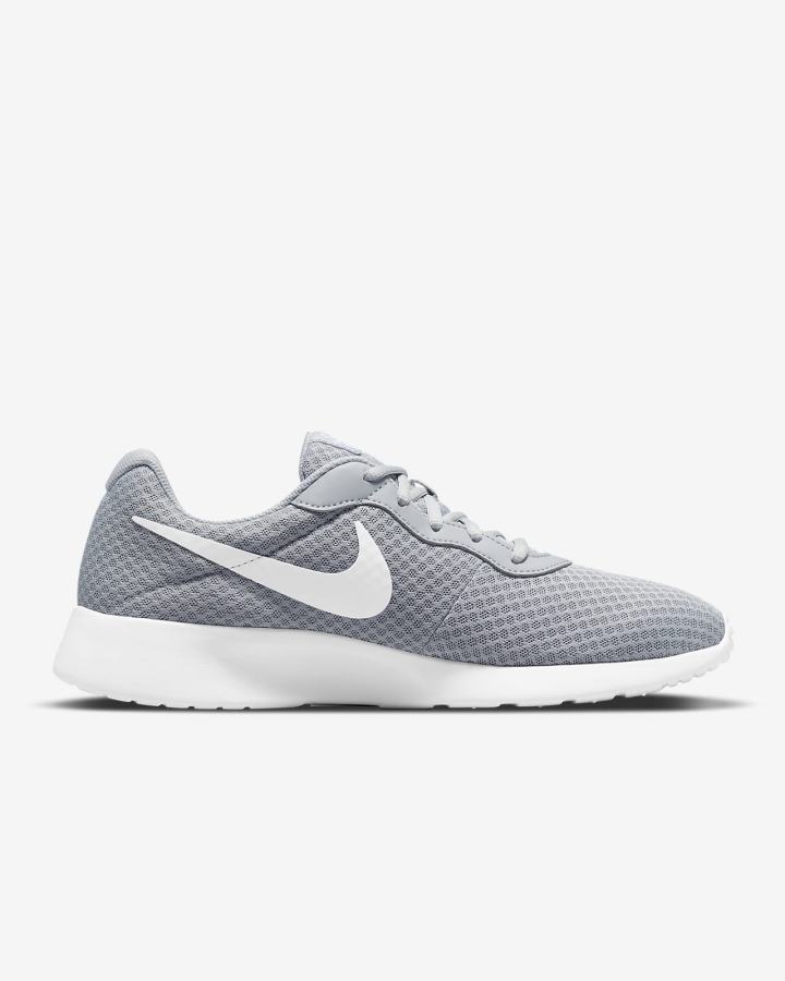Zapatillas Nike Tanjun Hombre Gris Negras Blancas | PZGQM-5368