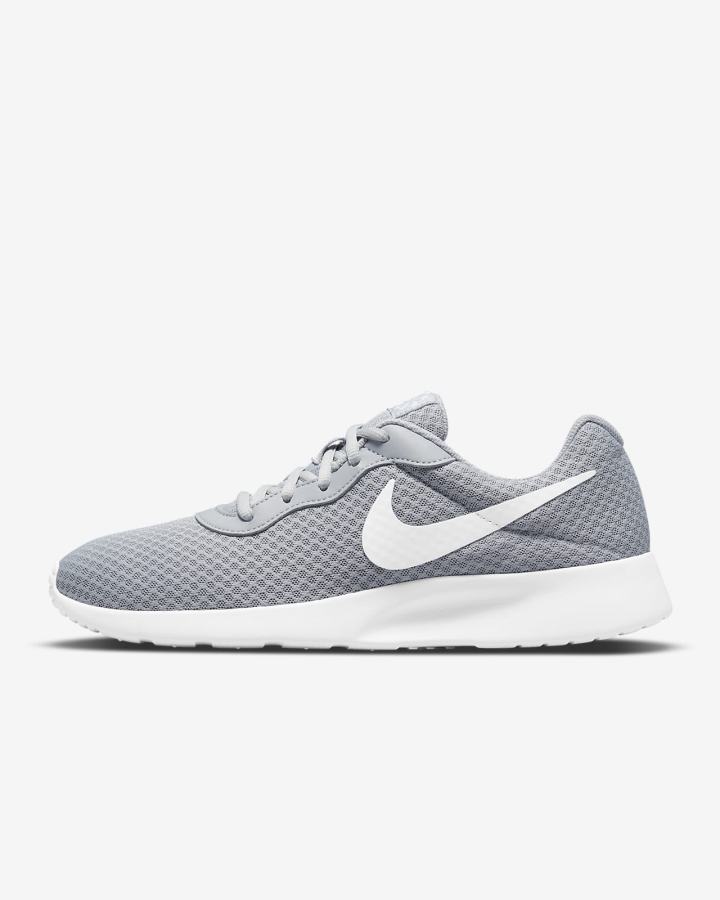 Zapatillas Nike Tanjun Hombre Gris Negras Blancas | PZGQM-5368