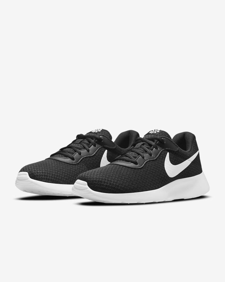 Zapatillas Nike Tanjun Hombre Negras Blancas | HMTWD-8426