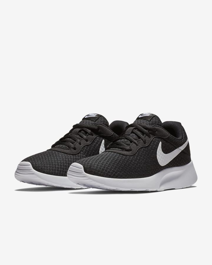 Zapatillas Nike Tanjun Mujer Negras Blancas | XSDJE-9238