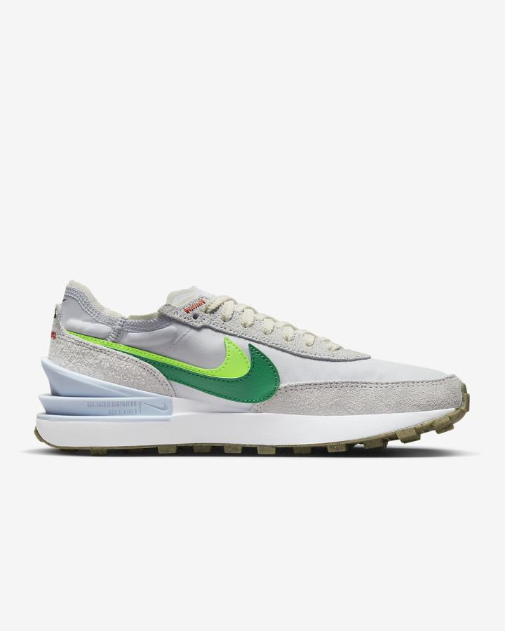 Zapatillas Nike Waffle 1 SE Mujer Gris Verde Naranjas Verde | BUYFX-8057