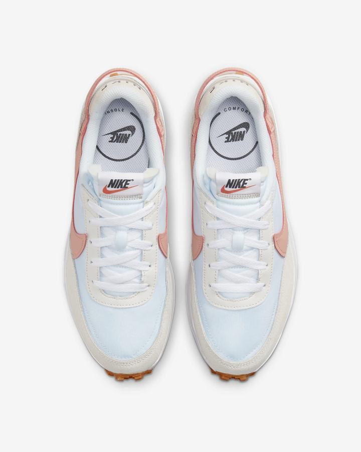 Zapatillas Nike Waffle Debut Mujer Gris Naranjas | QPIJA-1468
