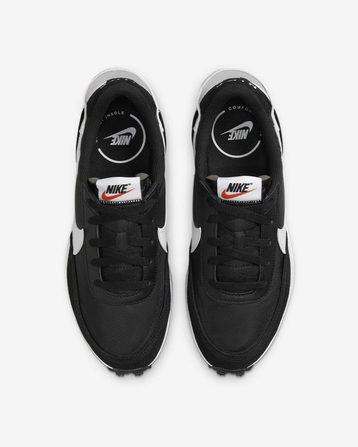 Zapatillas Nike Waffle Debut Mujer Negras Naranjas Blancas | GDSIB-4163